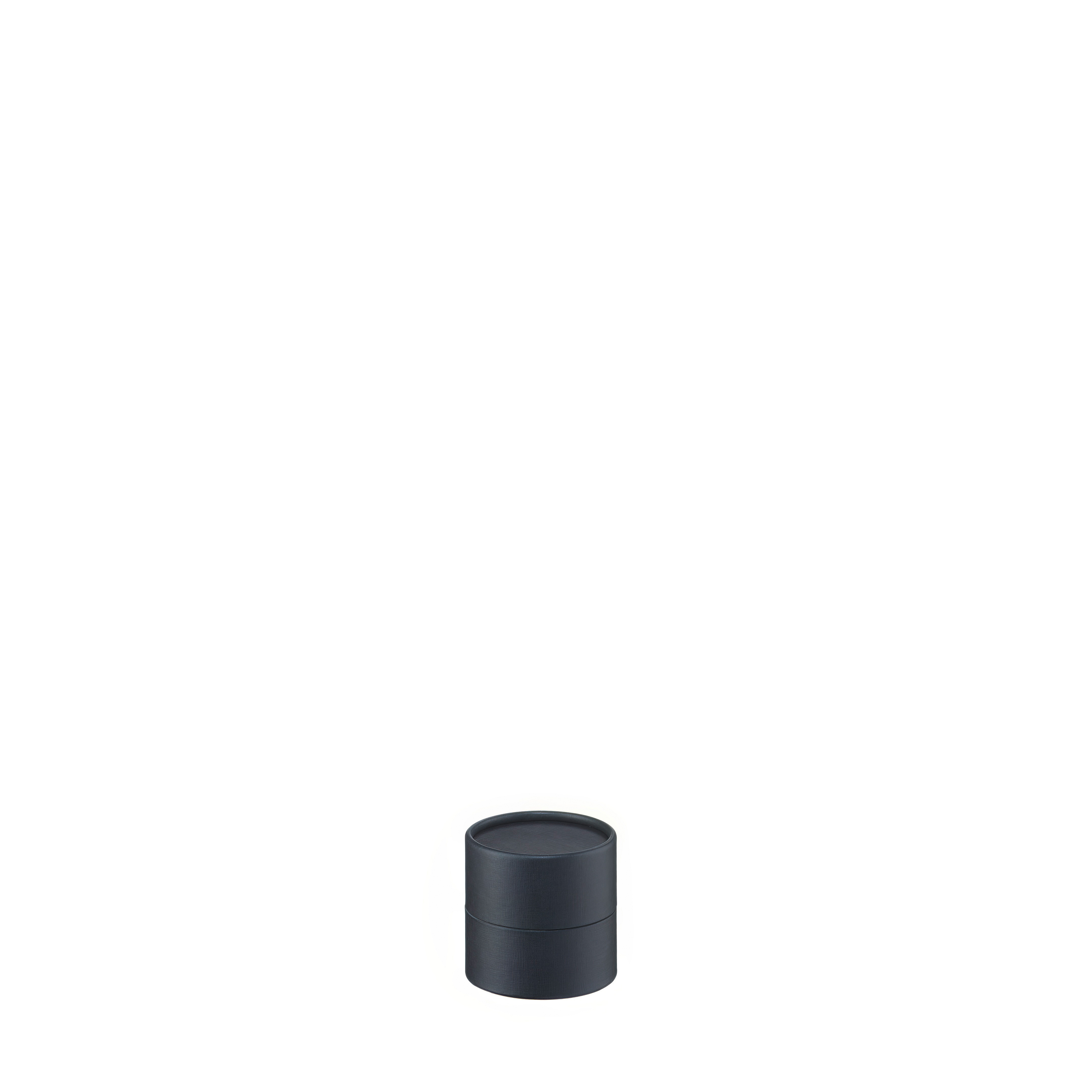 50 Pappdosen schwarz linon | 55 x 66 (60*) mm